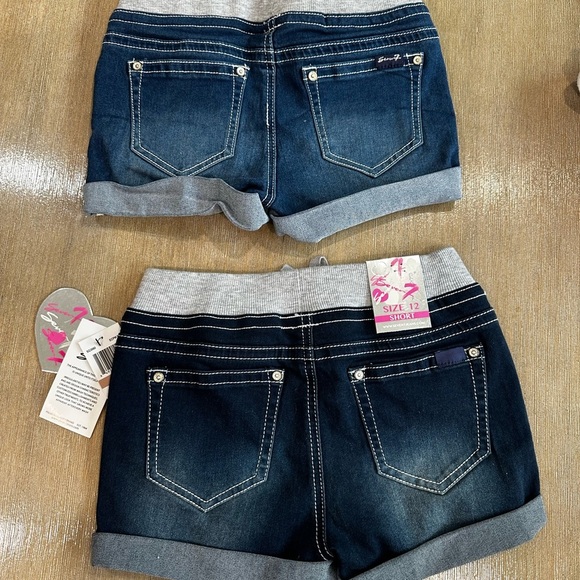 Girls size 12 Shorts 2-pack Gray Waistband NWOT - Picture 3 of 6